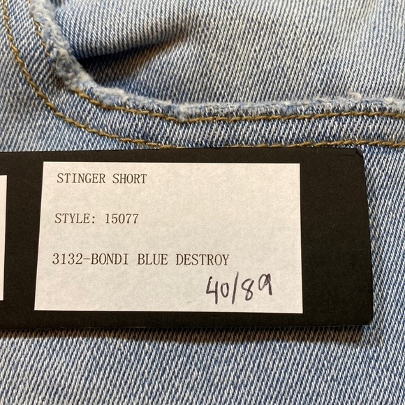 NWT Rolla’s Men’s Stinger Skinny Fit Shorts in Bondi Destroy Blue sz 32 - Picture 9 of 13